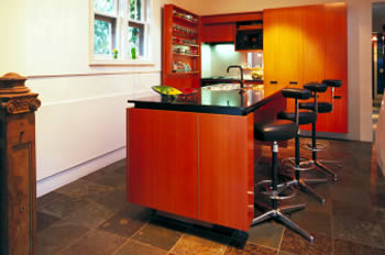 granite countertop, slate floor granite countertop, slate floor